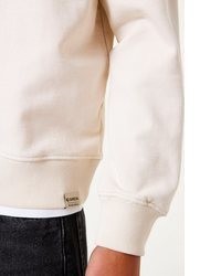 hellbeige Pullover mit einem Rundhalsausschnitt von GARCIA