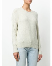 hellbeige Pullover mit einem Rundhalsausschnitt von Isabel Marant Etoile