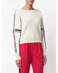 hellbeige Pullover mit einem Rundhalsausschnitt von Isabel Marant Etoile