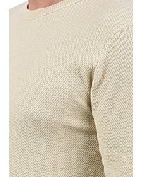 hellbeige Pullover mit einem Rundhalsausschnitt von Jack & Jones