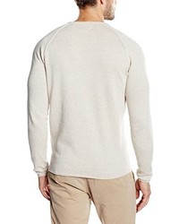 hellbeige Pullover mit einem Rundhalsausschnitt von JACK & JONES VINTAGE