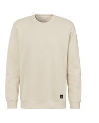 hellbeige Pullover mit einem Rundhalsausschnitt von John Devin