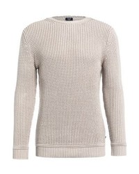 hellbeige Pullover mit einem Rundhalsausschnitt von JOOP!