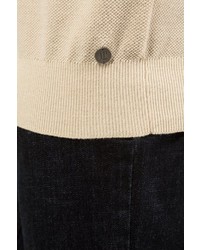 hellbeige Pullover mit einem Rundhalsausschnitt von JP1880