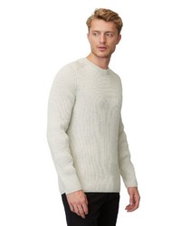 hellbeige Pullover mit einem Rundhalsausschnitt von Marc O'Polo