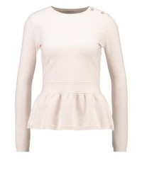 hellbeige Pullover mit einem Rundhalsausschnitt von Max Mara
