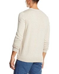 hellbeige Pullover mit einem Rundhalsausschnitt von New Look