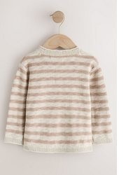 hellbeige Pullover mit einem Rundhalsausschnitt von next