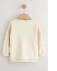 hellbeige Pullover mit einem Rundhalsausschnitt von next