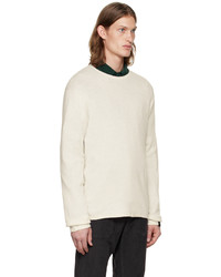 hellbeige Pullover mit einem Rundhalsausschnitt von rag & bone