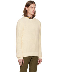 hellbeige Pullover mit einem Rundhalsausschnitt von rag & bone