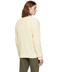 hellbeige Pullover mit einem Rundhalsausschnitt von rag & bone