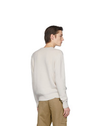 hellbeige Pullover mit einem Rundhalsausschnitt von Etro