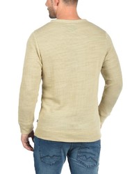 hellbeige Pullover mit einem Rundhalsausschnitt von Produkt