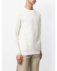 hellbeige Pullover mit einem Rundhalsausschnitt von Nuur