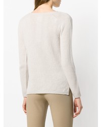 hellbeige Pullover mit einem Rundhalsausschnitt von 'S Max Mara