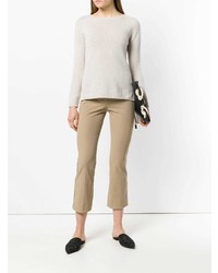 hellbeige Pullover mit einem Rundhalsausschnitt von 'S Max Mara