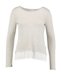 hellbeige Pullover mit einem Rundhalsausschnitt von SPRINGFIELD