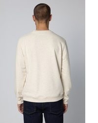 hellbeige Pullover mit einem Rundhalsausschnitt von STREET ONE MEN