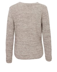 hellbeige Pullover mit einem Rundhalsausschnitt von VIA APPIA