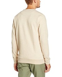 hellbeige Pullover mit einem Rundhalsausschnitt von Volcom