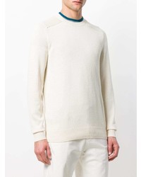 hellbeige Pullover mit einem Rundhalsausschnitt von Loro Piana