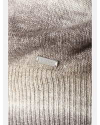 hellbeige Pullover mit einem V-Ausschnitt von BABISTA
