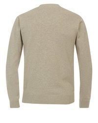 hellbeige Pullover mit einem V-Ausschnitt von Redmond