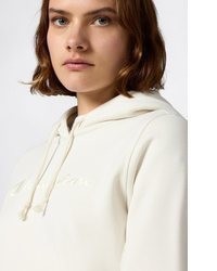 hellbeige Pullover mit einer Kapuze von Champion