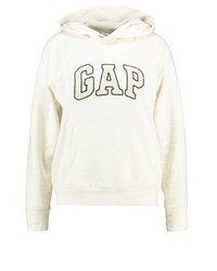 hellbeige Pullover mit einer Kapuze von Gap