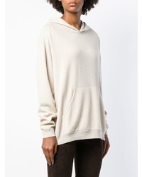 hellbeige Pullover mit einer Kapuze von P.A.R.O.S.H.