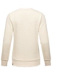 hellbeige Pullover mit einer Kapuze von REPUBLIX