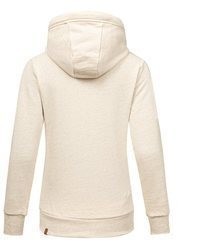 hellbeige Pullover mit einer Kapuze von REPUBLIX