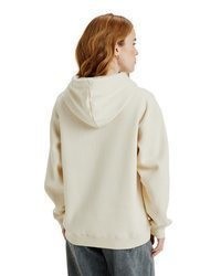 hellbeige Pullover mit einer Kapuze von Roxy
