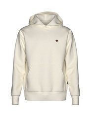 hellbeige Pullover mit einer Kapuze von Trigema