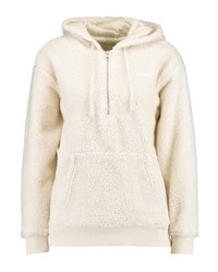 hellbeige Pullover mit einer Kapuze von Vans