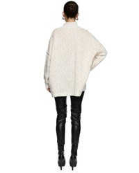 hellbeige Pullover mit Leopardenmuster von Worldclassca
