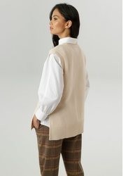 hellbeige Pullover von Aniston SELECTED