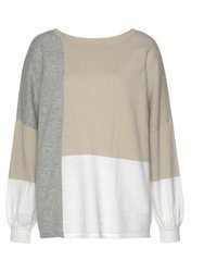 hellbeige Pullover von Lascana