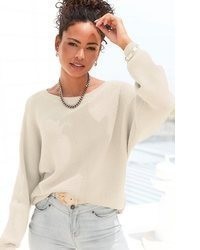 hellbeige Pullover von Lascana