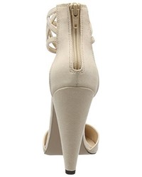 hellbeige Pumps von Little Mistress