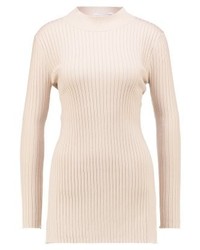 hellbeige Rollkragenpullover mit Blumenmuster von Glamorous