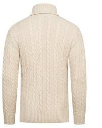 hellbeige Rollkragenpullover von behype