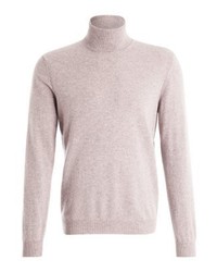 hellbeige Rollkragenpullover von Benetton