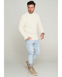 hellbeige Rollkragenpullover von Carisma
