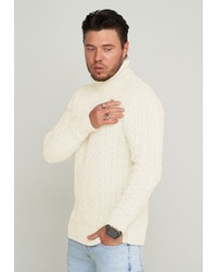 hellbeige Rollkragenpullover von Carisma