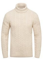 hellbeige Rollkragenpullover von Carisma