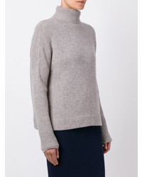 hellbeige Rollkragenpullover von Le Kasha