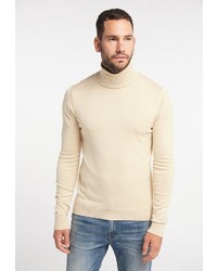 hellbeige Rollkragenpullover von Dreimaster