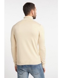 hellbeige Rollkragenpullover von Dreimaster